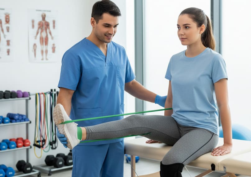 fisioterapia per recupero distorsione